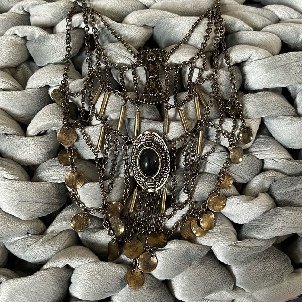 Free People Coin Statement Necklace